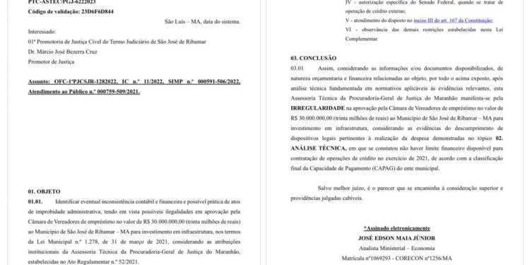 Relatório técnico da PGE aponta irregularidades em empréstimo de R$ 30 Milhões feito pela gestão Julinho