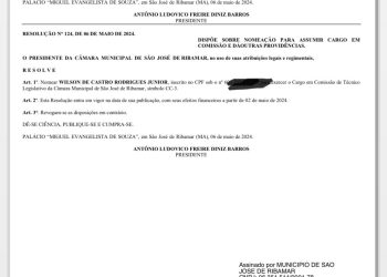 *Sem provas, vereadores aliados de Julinho inventam ‘funcionário fantasma’ na Câmara de Ribamar*