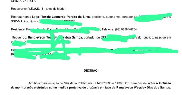 BOMBA 💣 Justiça determina uso de tornozeleira eletrônica em desfavor do Ex Vereador de São José de Ribamar por suposta quebra de medida protetiva.