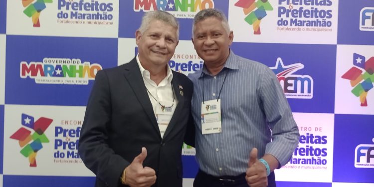 Prefeito de Icatu, Walace Azevedo e seu vice Carlos Pereira participam do Encontro de Prefeitos e Prefeitas do Maranhão e elogia governo municipalista de Carlos Brandão