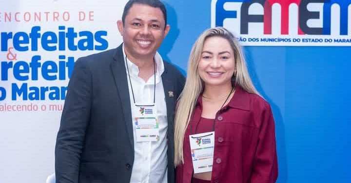 Acompanhado pela primeira-dama, Monique Pageú, prefeito Marton Pageú participa do Encontro de Prefeitos e Prefeitas do Maranhão e reforça compromisso com o desenvolvimento de Altamira