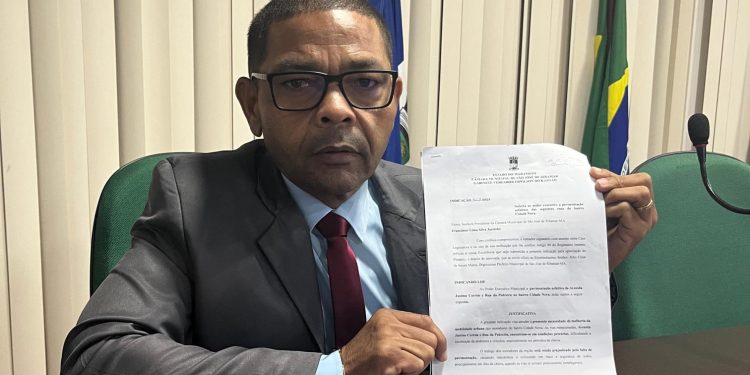 Indicação do vereador Ednilson do Kantão solicita pavimentação asfáltica em vias da Cidade Nova, em São José de Ribamar