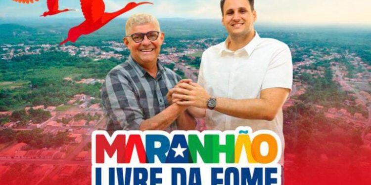 Prefeito Zé Martins e Orleans Brandão entregam cartões do programa ” Maranhão Livre da Fome” aos beneficiários de Bequimão.