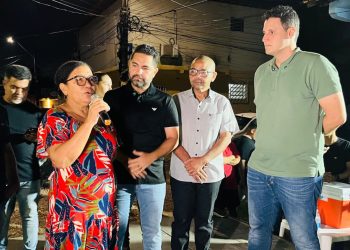 União e parceria: Ao lado de Thyago Freitas e Ednilson do Kantão, Orleans Brandão anuncia pavimentação do Itaguará  