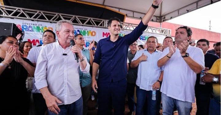 Orleans Brandão e Luís Fernando Silva lideram lançamento de pavimentação nos bairros Parque Jair e Alto do Turu, em São José de Ribamar