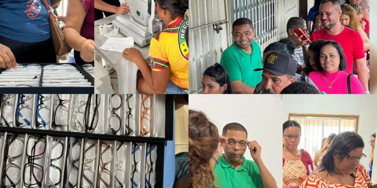 Vereador Ednilson do Kantão leva ação “Cuidar dos Olhos” e garante atendimentos de saúde em São José de Ribamar