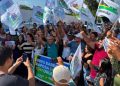 Liderada pelo prefeito Eudes Barros, caravana de Raposa reforça apoio a Orleans Brandão em convenção histórica do MDB