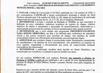 Eleição para a Presidência da Câmara de São José de Ribamar é Suspensa Após Manobra Política