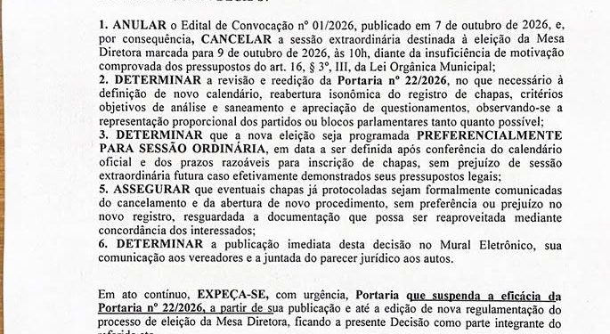 Eleição para a Presidência da Câmara de São José de Ribamar é Suspensa Após Manobra Política