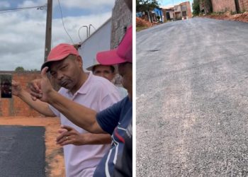 Ednilson do Kantão acompanha pavimentação do Residencial Olímpico e Raio de Sol: ”um sonho que está se tornando realidade”